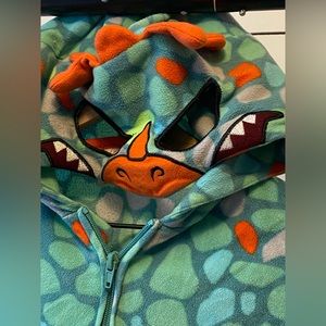 Cat & Jack dinosaur one piece pajama size L 12/14